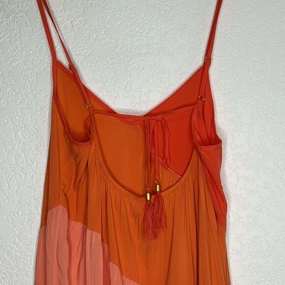 NWT L*Space Leona Maxi Dress in Peche Punch Large Revolve - Picture 8 of 14